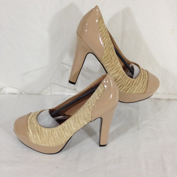 Soul Of Shoes-Final Price- Pump Stiletto Platform Beige Sz 10 - Picture 2 of 11